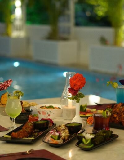 Poolside Dining In Udaipur